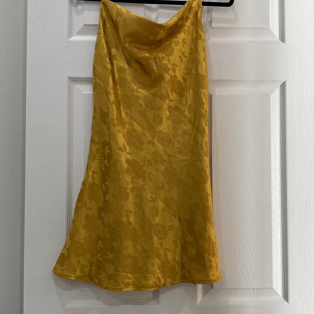Lulus yellow slip dress